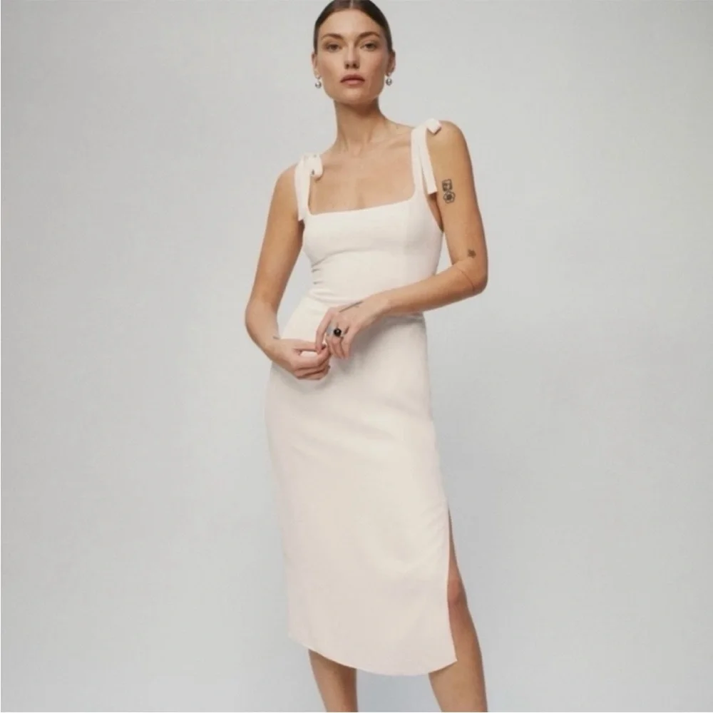 Besse reformation white dress size 4 - Picture 1 of 7